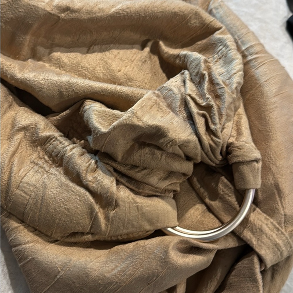 Sakura bloom silk ring sling golden